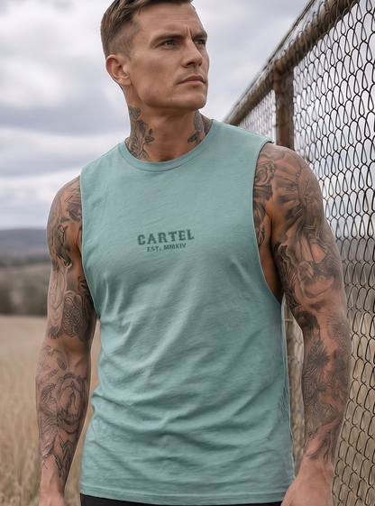 Salt & Steel Cut-Off Tank - Seaglass