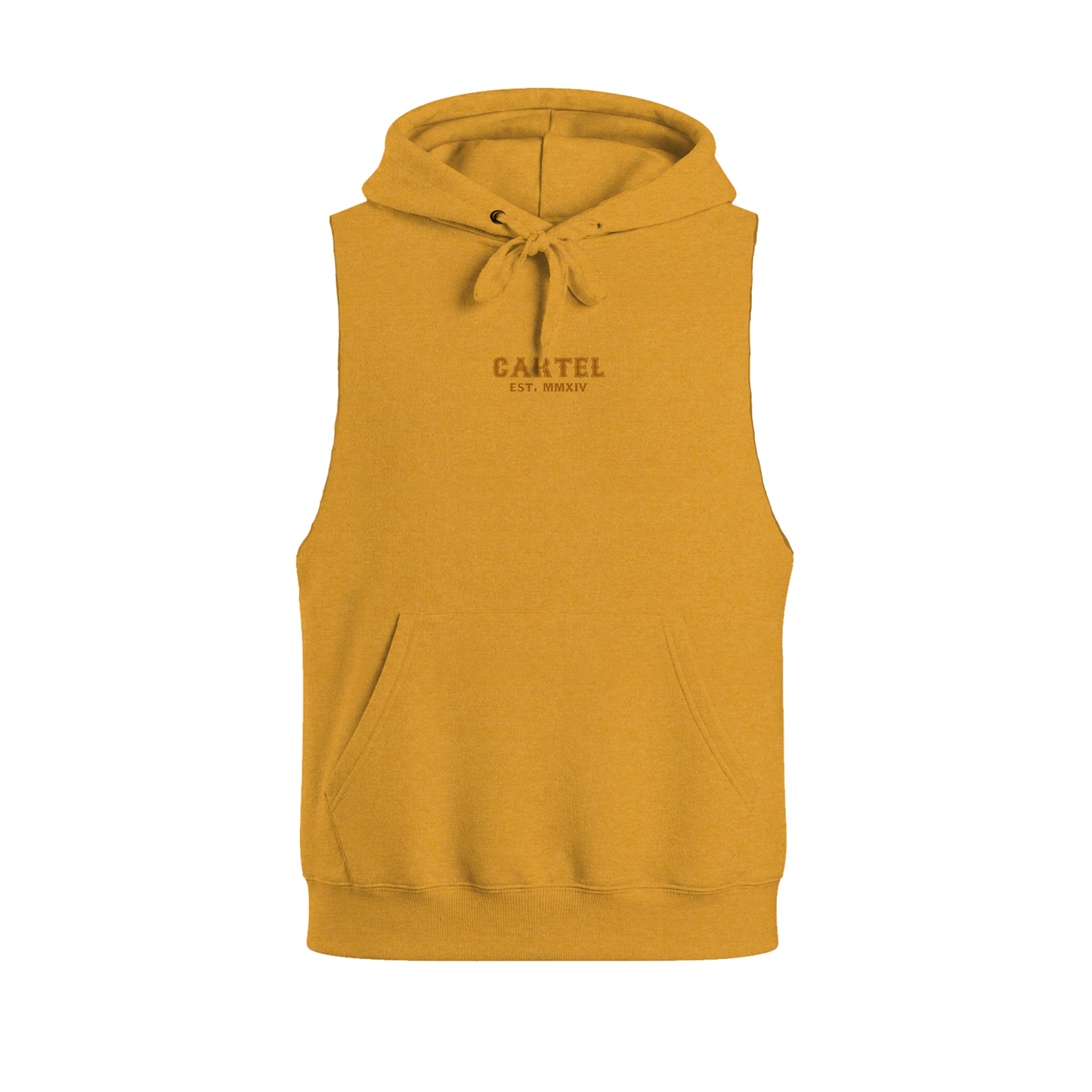 Death Grip Raw Cut Sleeveless Hoodie - Sundown
