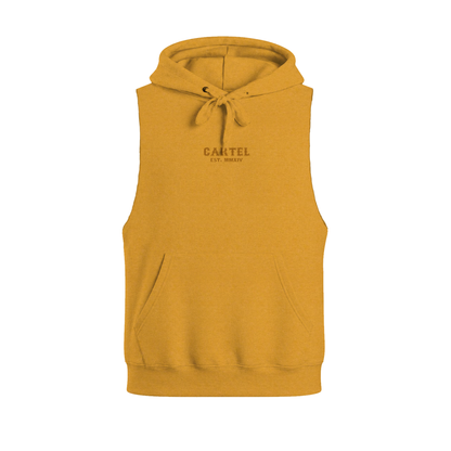 Death Grip Raw Cut Sleeveless Hoodie - Sundown