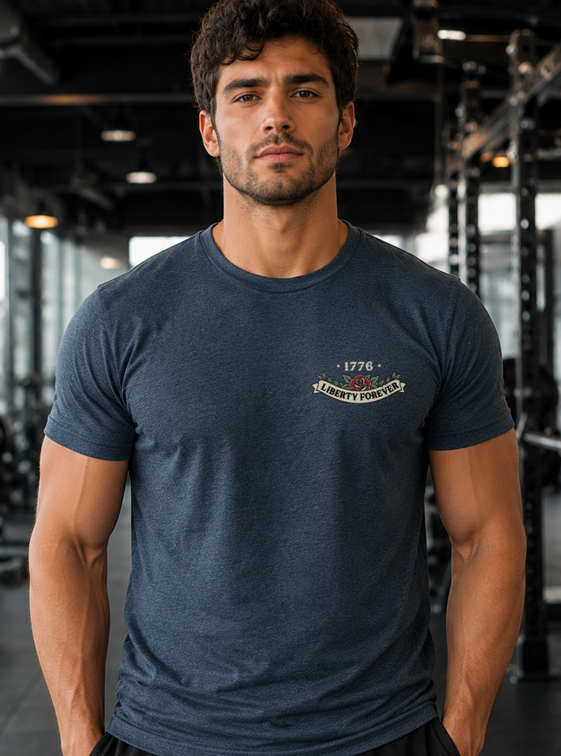 Lady Liberty T-Shirt - Heather Navy (Limited edition)