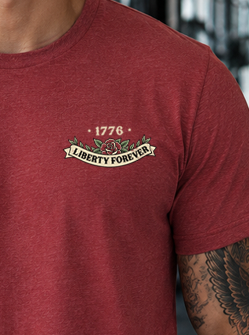 Lady Liberty T-Shirt -  Cardinal (Limited edition)