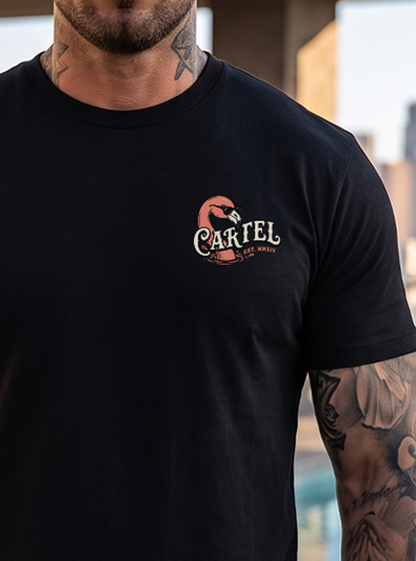Poolside Paradise T-Shirt - Black