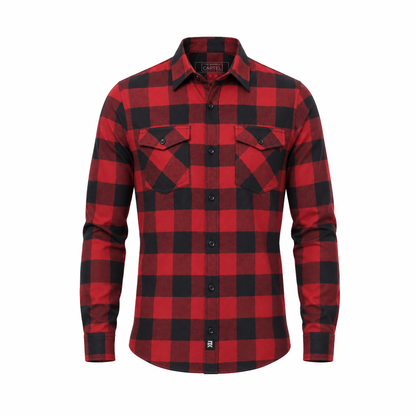 Men's Forester Flannel Plaid - Red/Black Buffalo Plaid