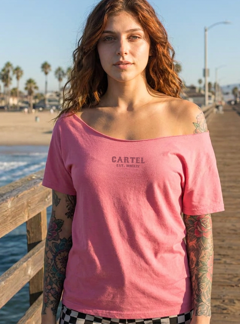 Dead Bloom Street Cut T-Shirt - Dusty Rose