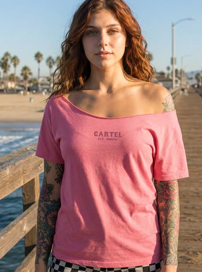 Dead Bloom Street Cut T-Shirt - Dusty Rose