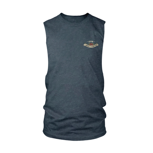 Lady Liberty Cut-Off Tank - Heather Navy (Limited edition)