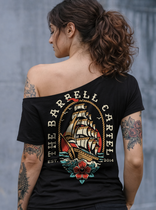 Full Sail Street Cut T-Shirt - Black