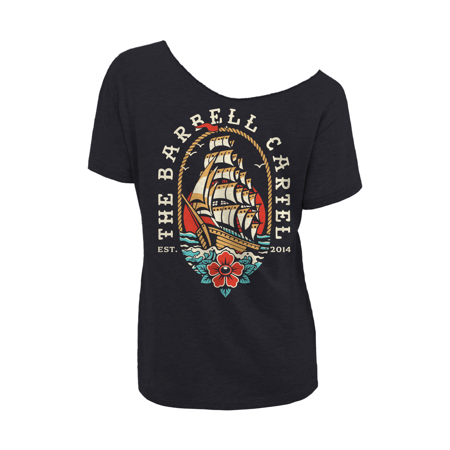 Full Sail Street Cut T-Shirt - Black