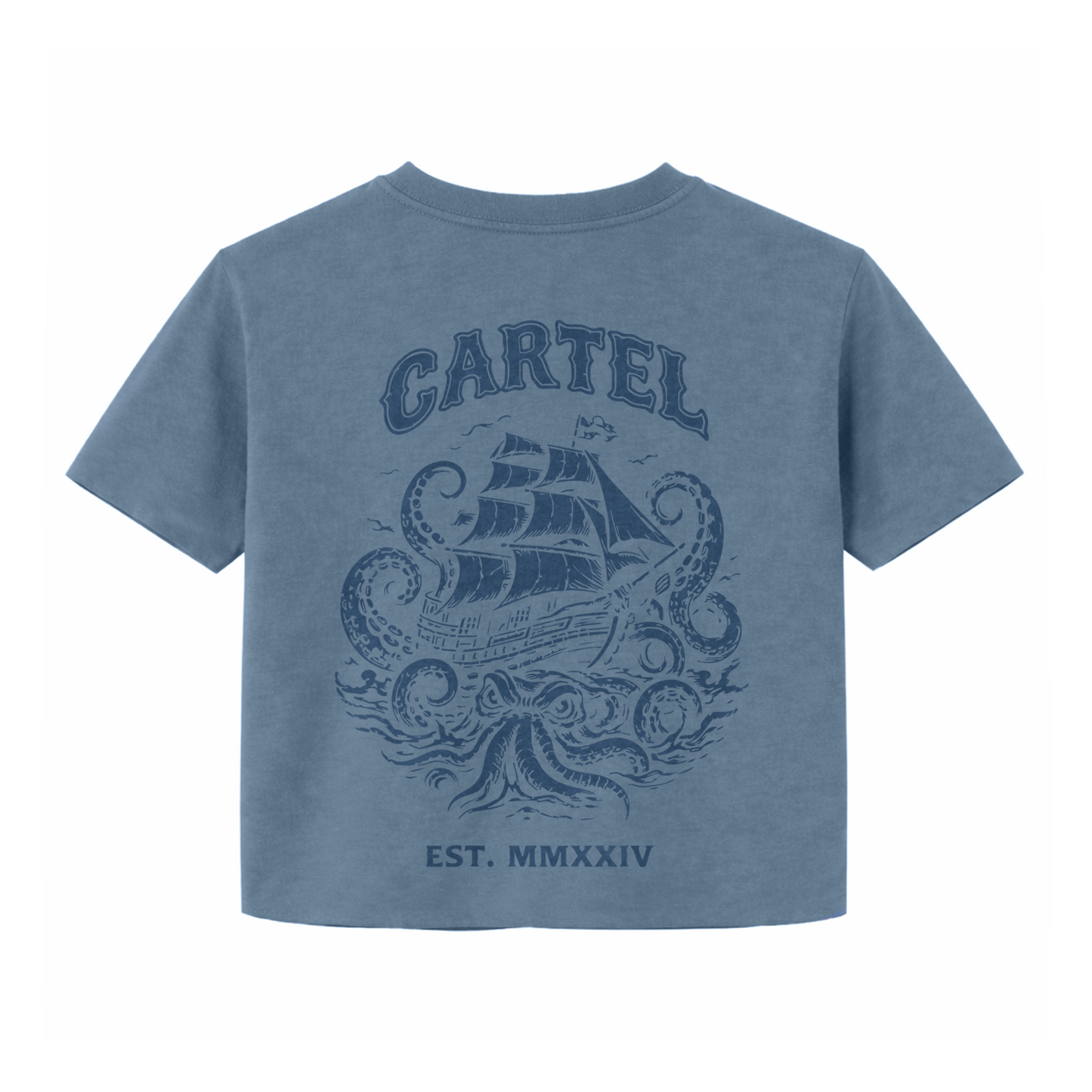 High Seas Hand Cut Crop - Washed Slate