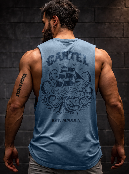 High Seas Cut-Off Tank - Washed Slate