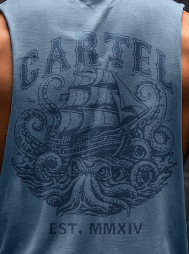 High Seas Cut-Off Tank - Washed Slate