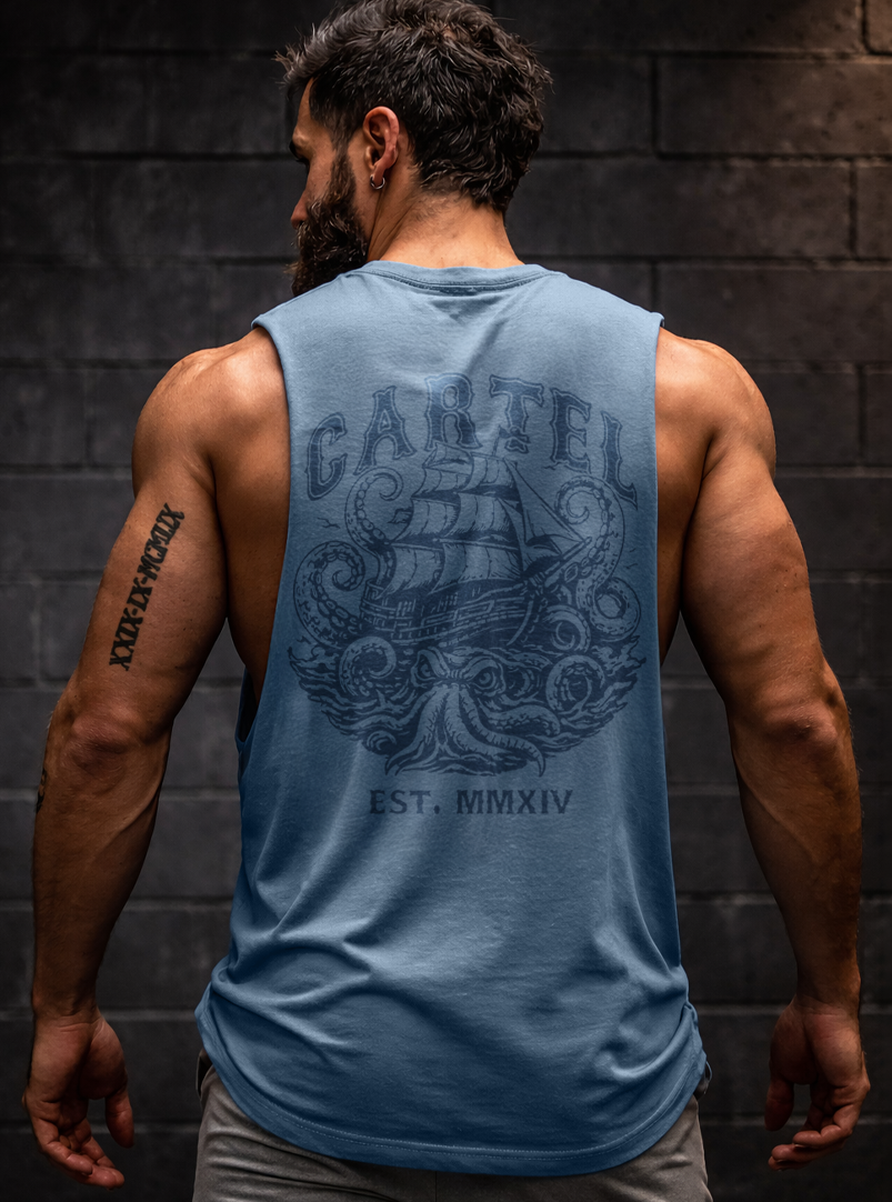 High Seas Cut-Off Tank - Washed Slate