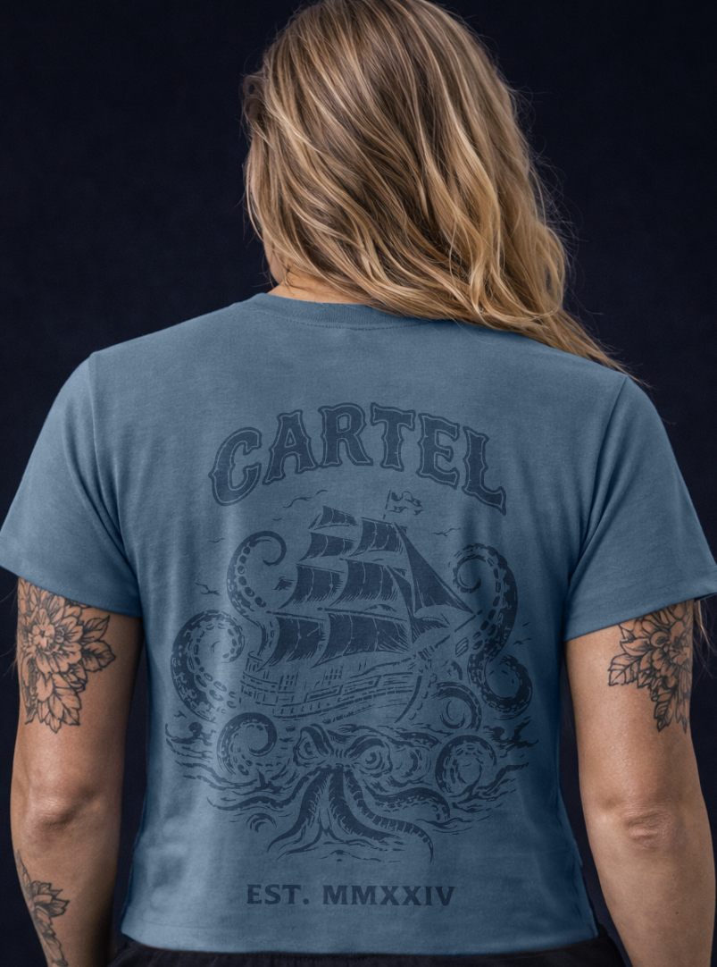 High Seas Hand Cut Crop - Washed Slate