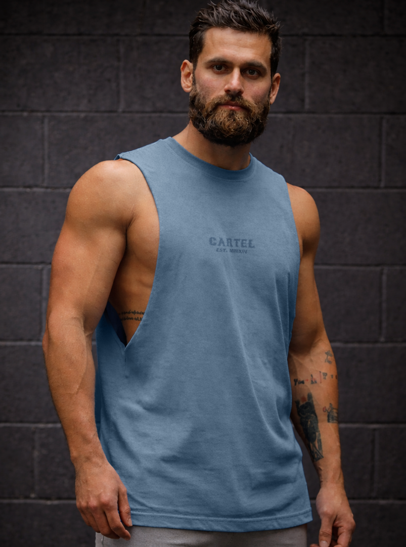 High Seas Cut-Off Tank - Washed Slate