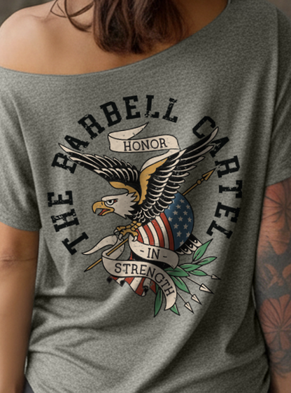 Honor in Strength Street Cut T-Shirt - Stone