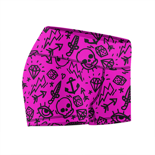 Comp Short 2.5" - Inked Hot Magenta