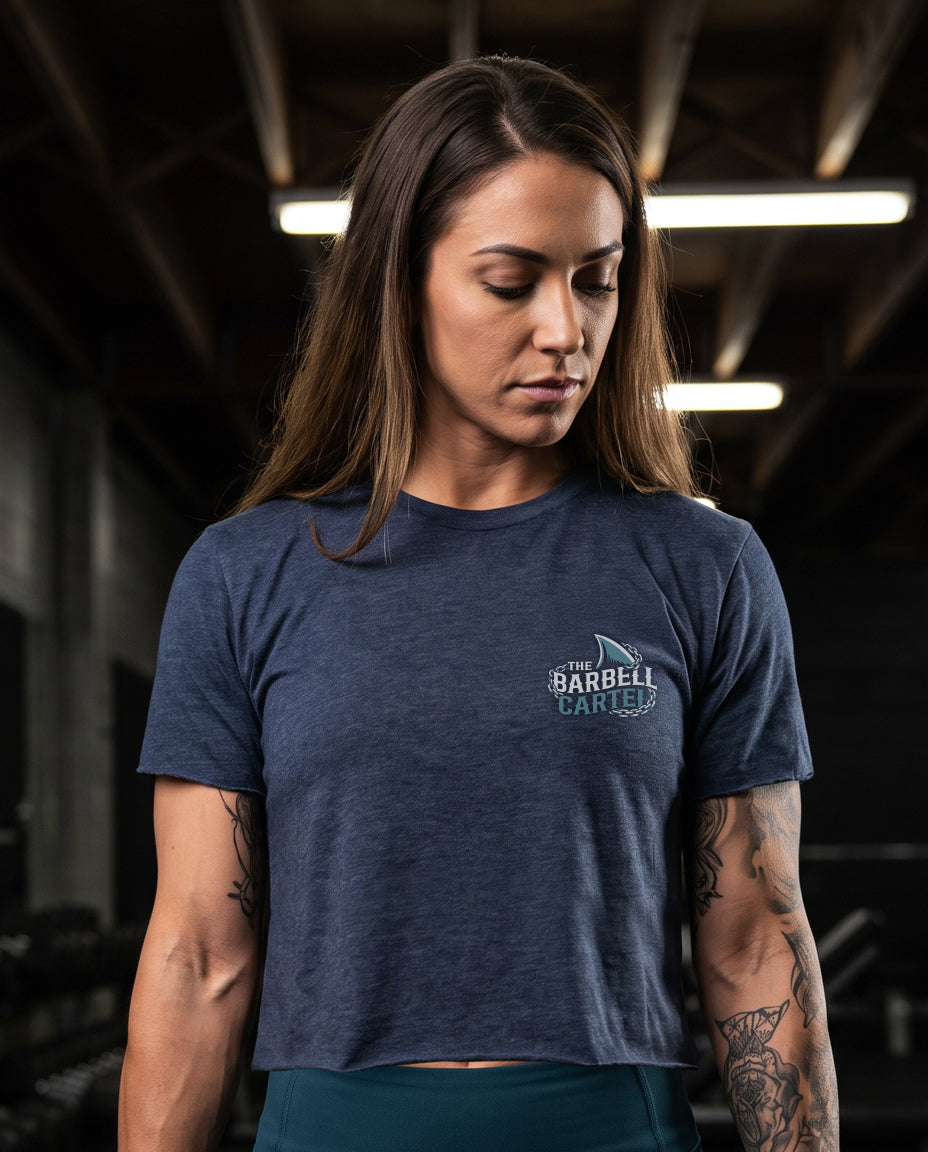 Killer Gainz 2.0 Hand Cut Crop -  Heather Navy