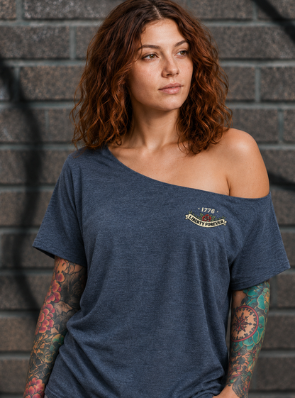 Lady Liberty Street Cut T-Shirt - Heather Navy (Limited edition)