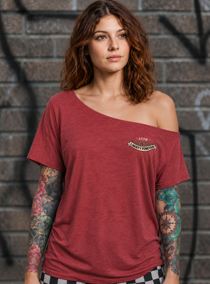 Lady Liberty Street Cut T-Shirt - Cardinal (Limited edition)