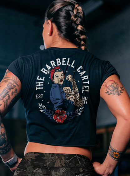 Propaganda Crop T-Shirt - Black