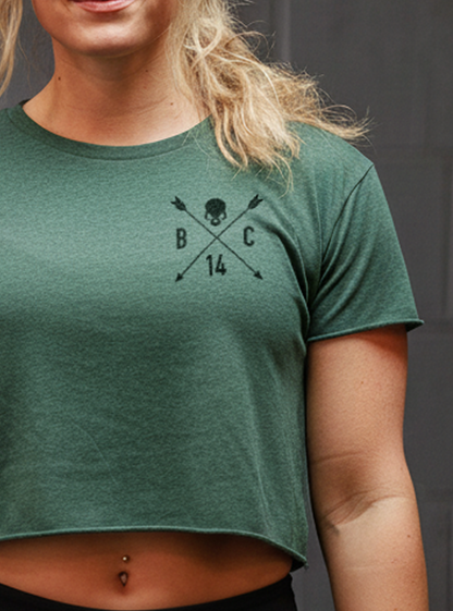 Skull & Arrow Crop T-Shirt - Pine (Limited Edition)