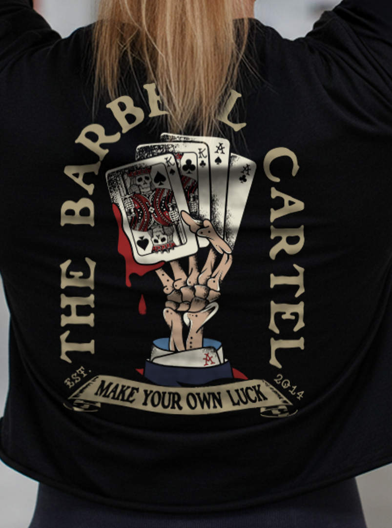 Pocket Ace Crop T-Shirt - Black