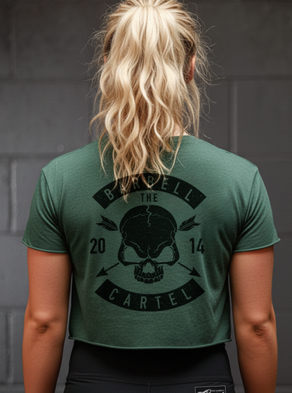 Skull & Arrow Crop T-Shirt - Pine (Limited Edition)