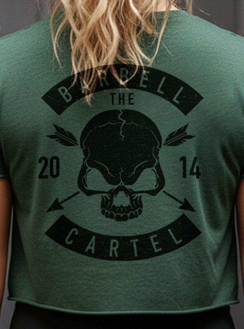 Skull & Arrow Crop T-Shirt - Pine (Limited Edition)