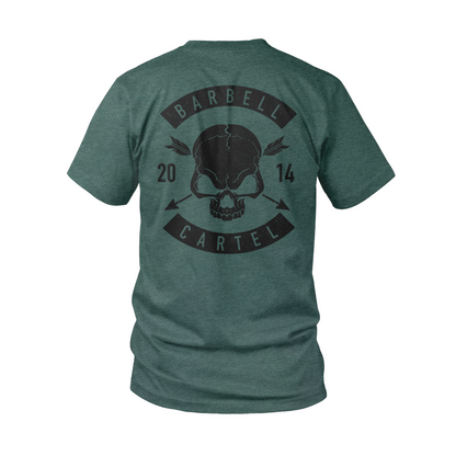 Skull & Arrow T-Shirt - Heather Forest Green (Limited Edition)