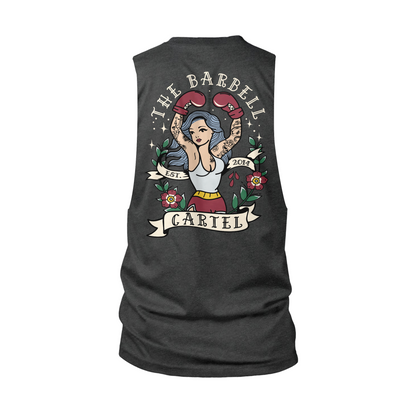 Million Dollar Baby Cut-Off Tank - Charcoal