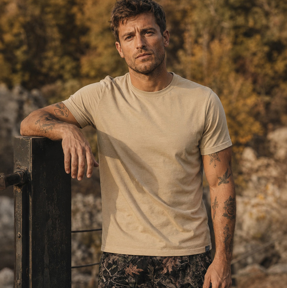 Foundation T-Shirt – Heather Tan