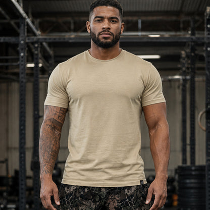 Foundation T-Shirt – Heather Tan