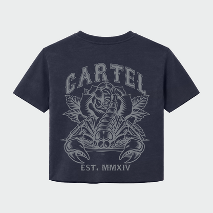 Death Grip Hand Cut Crop - Midnight