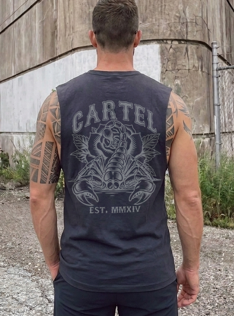 Death Grip Cut-Off Tank - Midnight