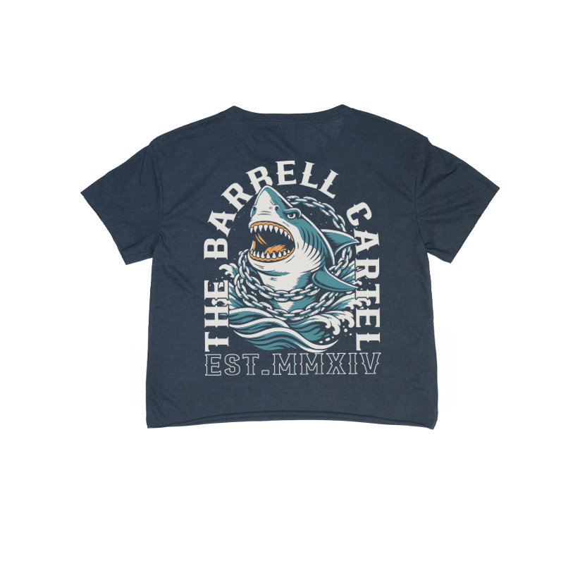 Killer Gainz 2.0 Hand Cut Crop -  Heather Navy