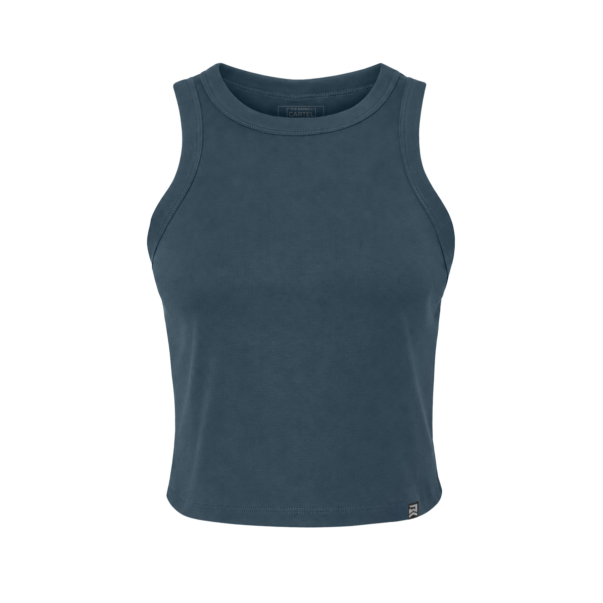 Foundation Cropped Tank - Vintage Navy