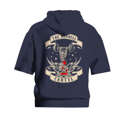 Old School Pump Cut  Hoodie - Navy