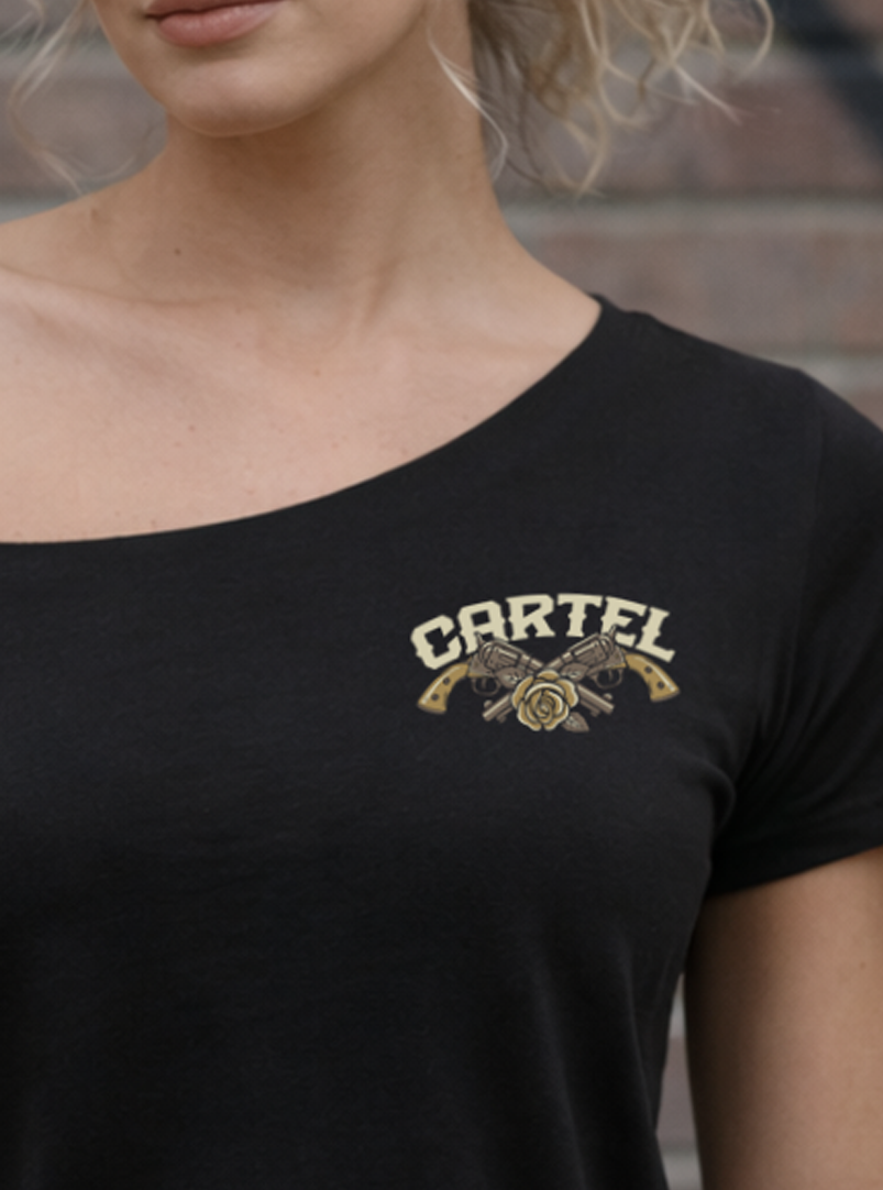 Outlaw Street Cut T-Shirt - Black