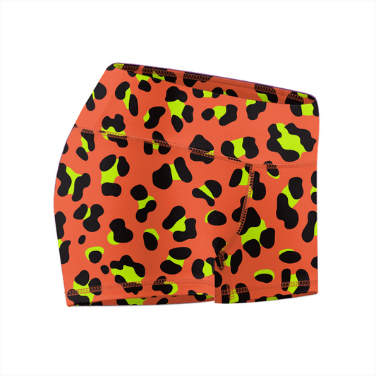 Comp Short 2.5" - Electric Leopard Orange-crush