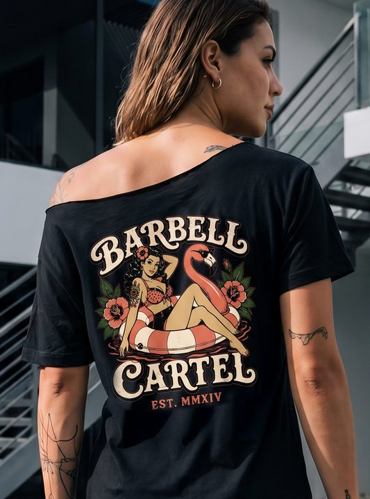 Poolside Paradise Street Cut T-Shirt - Black