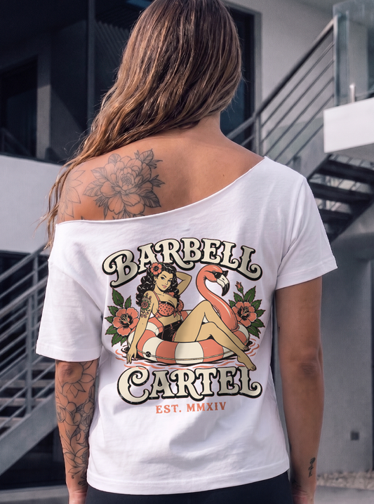 Poolside Paradise Street Cut T-Shirt - White