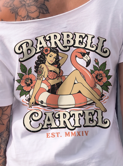 Poolside Paradise Street Cut T-Shirt - White