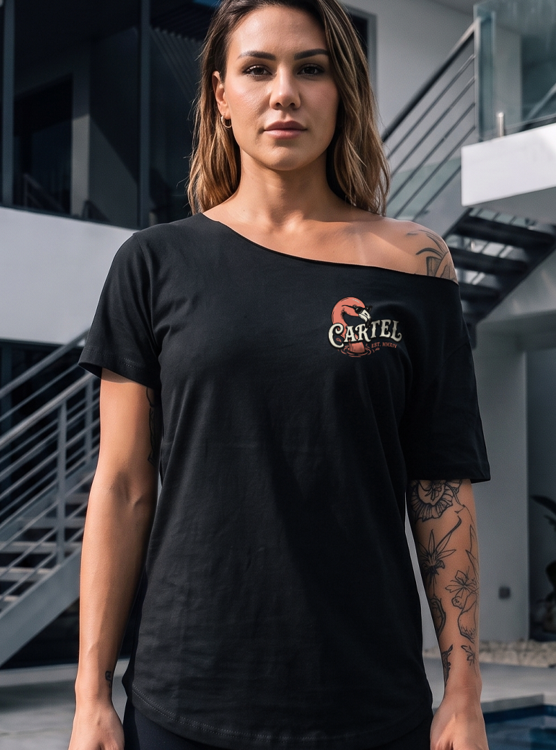 Poolside Paradise Street Cut T-Shirt - Black
