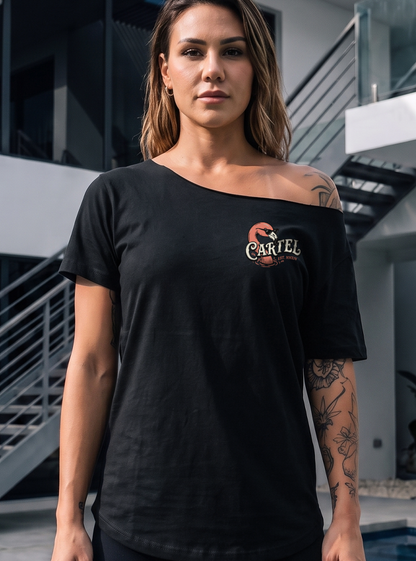 Poolside Paradise Street Cut T-Shirt - Black