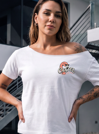 Poolside Paradise Street Cut T-Shirt - White