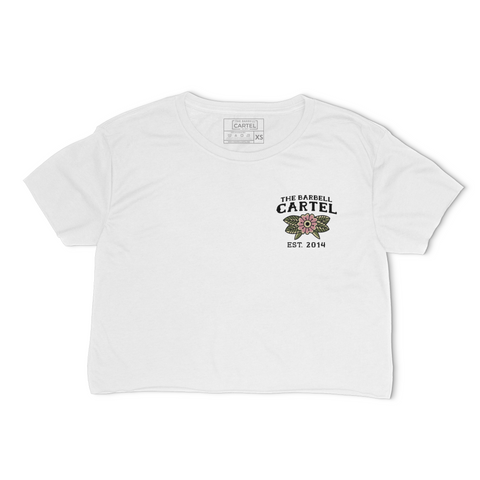 Raven Crop T-Shirt - White