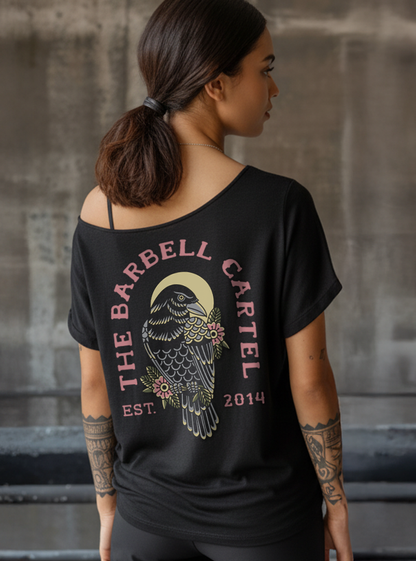 Raven Street Cut T-Shirt - Black