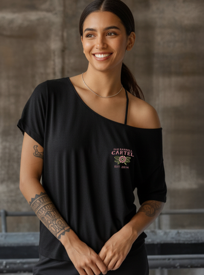 Raven Street Cut T-Shirt - Black