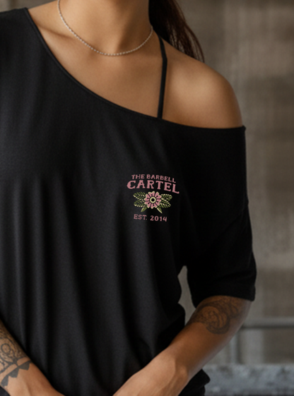 Raven Street Cut T-Shirt - Black