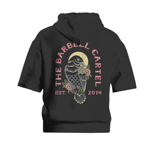 Raven Pump Cut Hoodie - Black